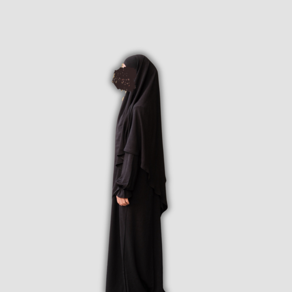 Khimar & Abaya Set- Black
