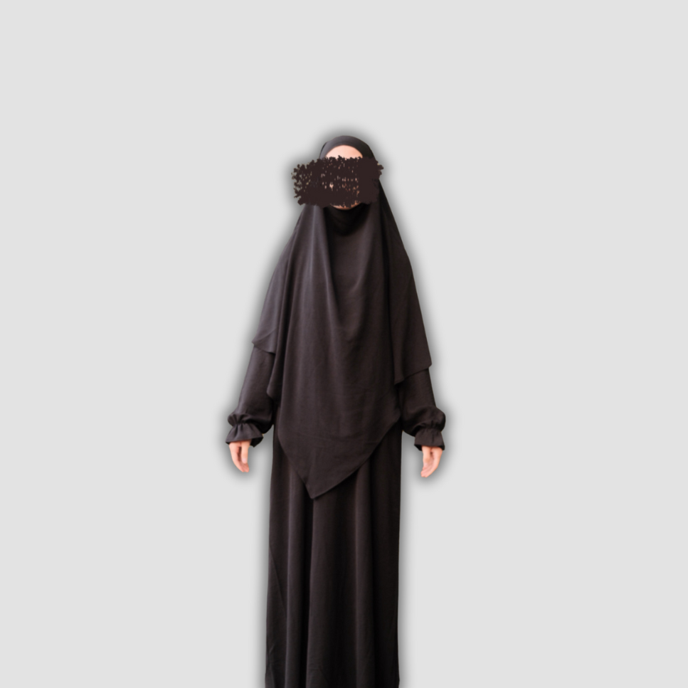 Khimar & Abaya Set- Black