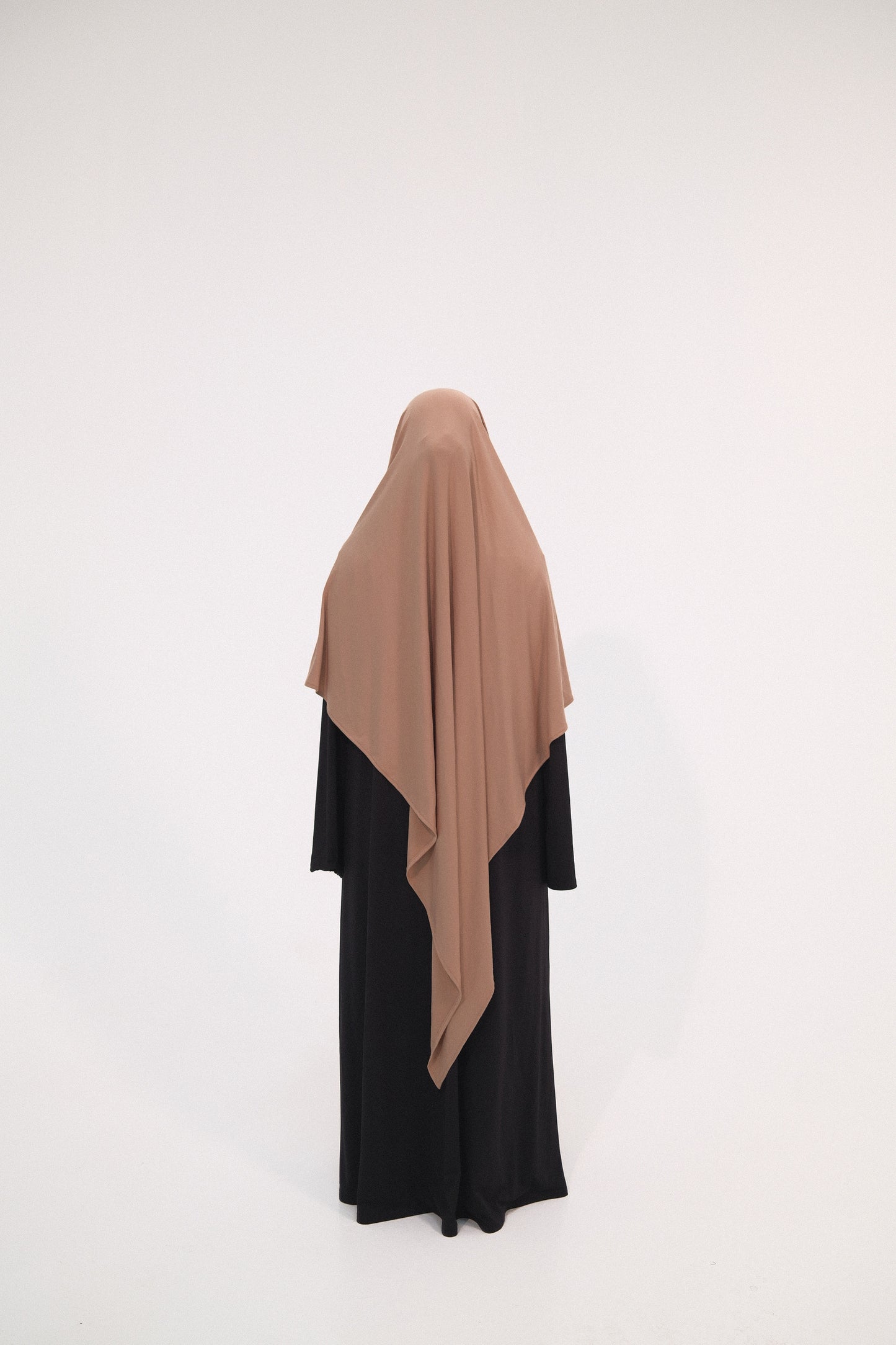 Premium Jersey Khimar - Ashy Brown