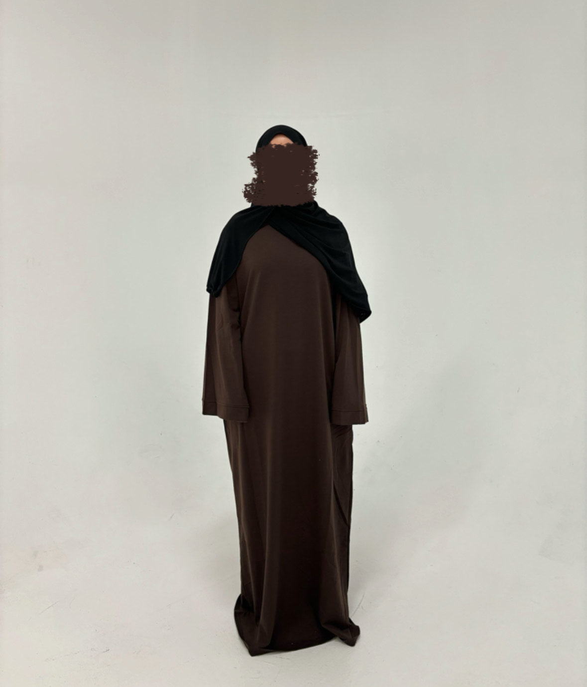 Oversized Cotton Abaya - Espresso