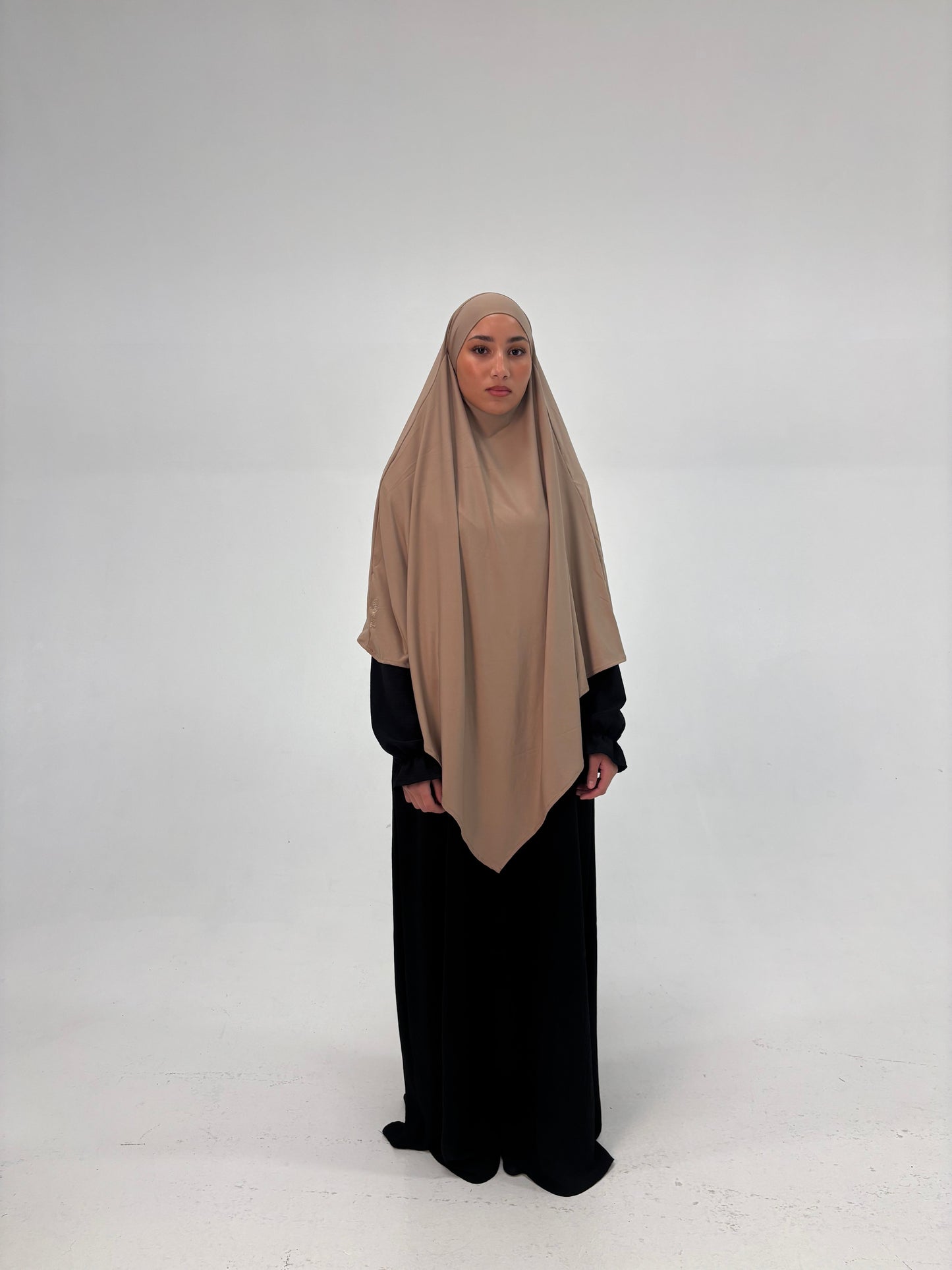 Premium Jersey Khimar - Ashy Brown