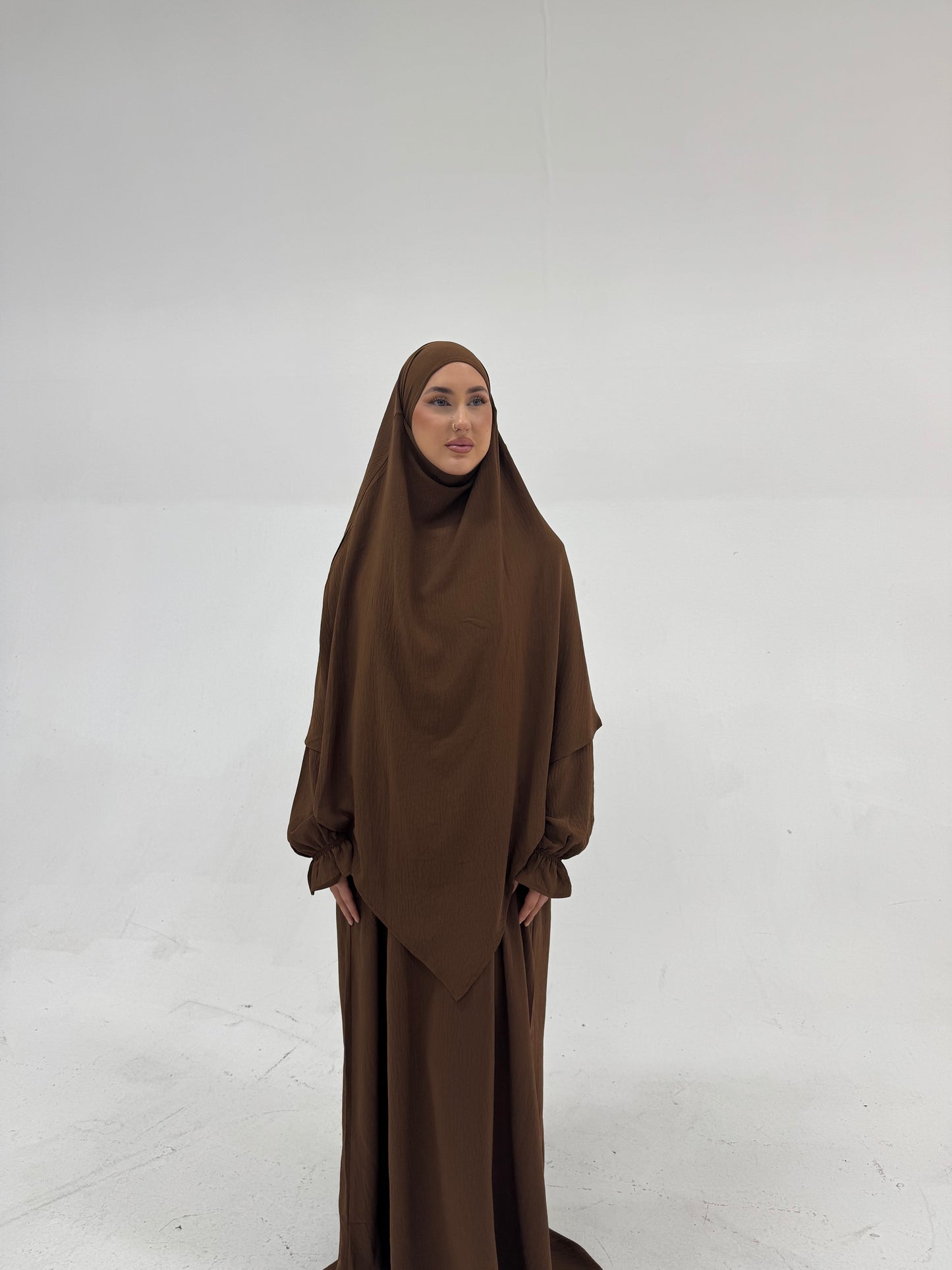 Khimar & Abaya Set - Espresso