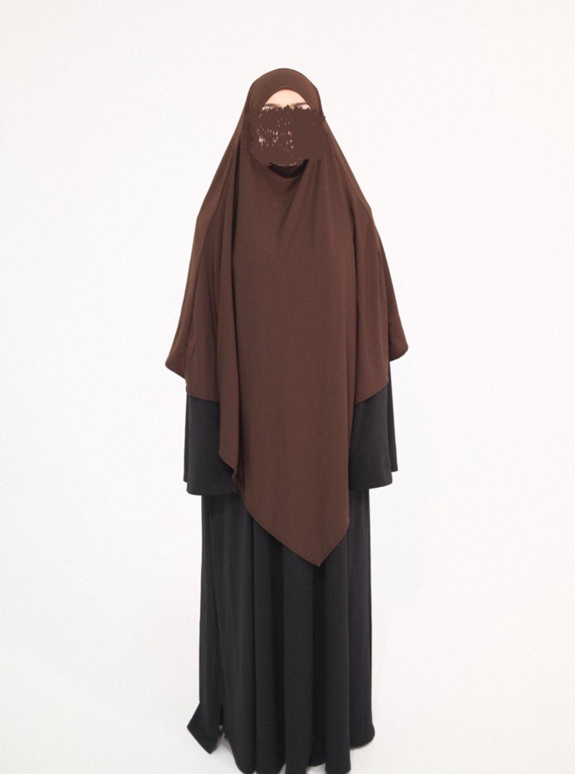 Premium Jersey Khimar - Espresso
