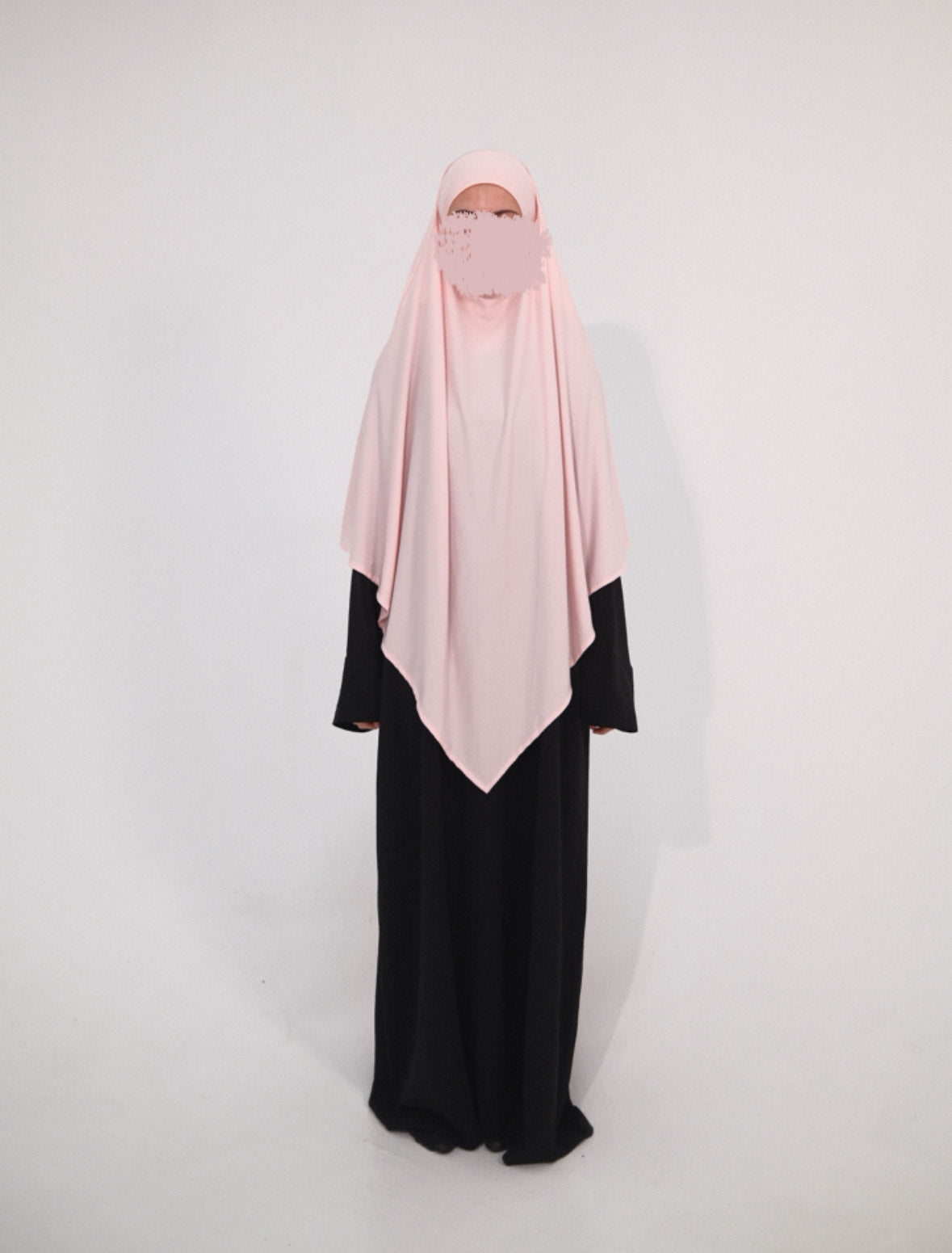 Premium Jersey Khimar - Baby Pink
