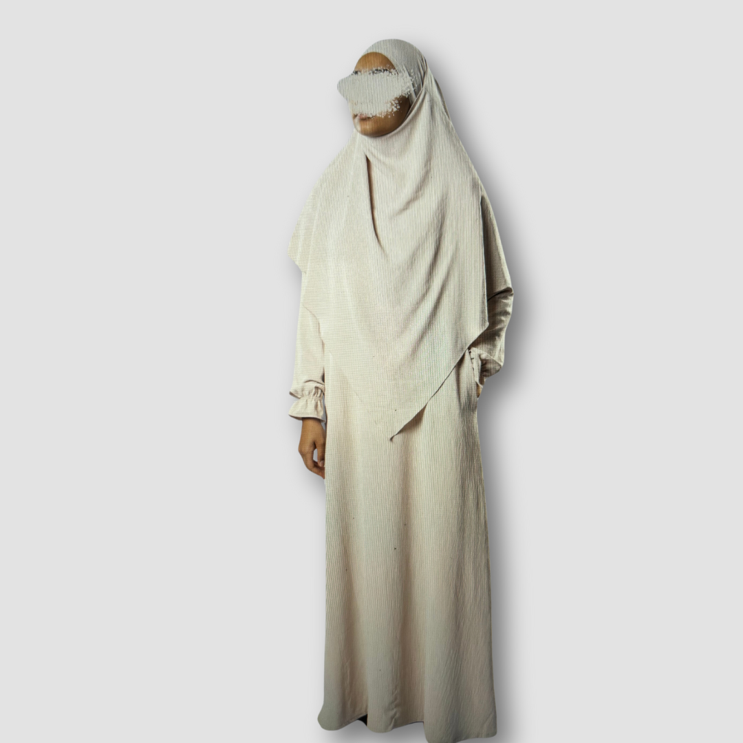 Khimar & Abaya Set- Beige