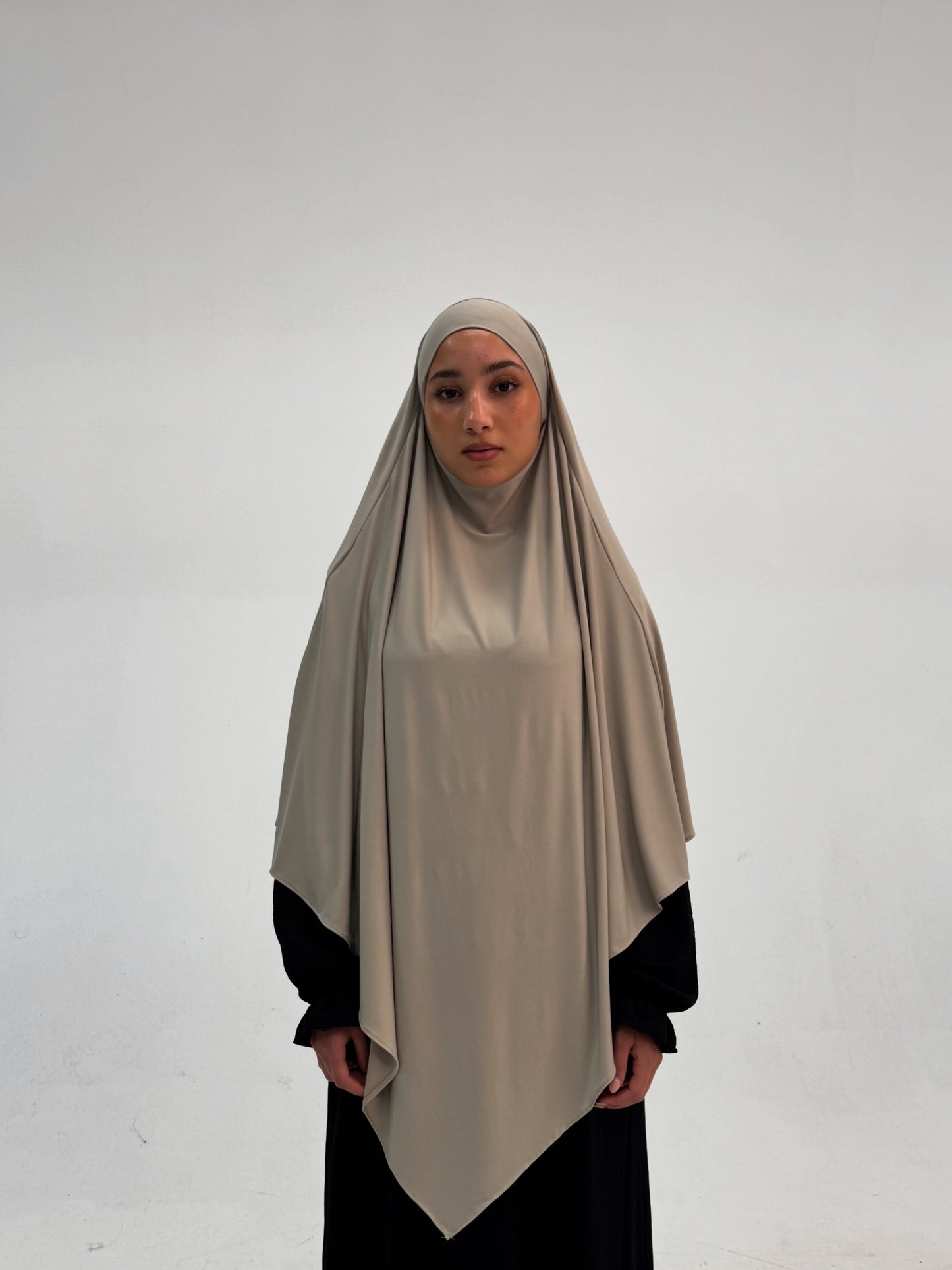 Premium Jersey Khimar - Latte