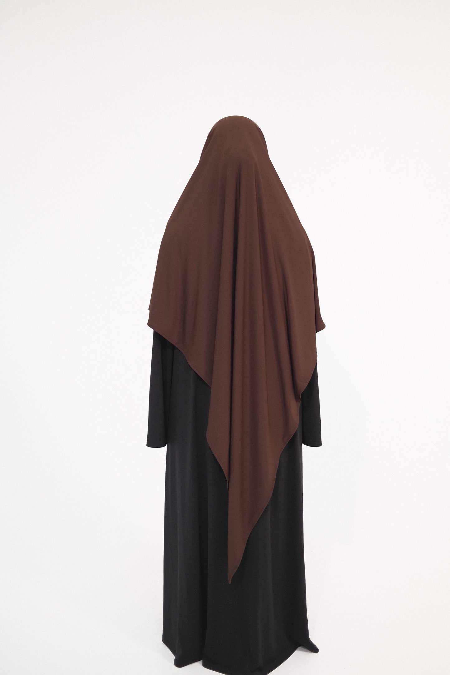 Premium Jersey Khimar - Espresso