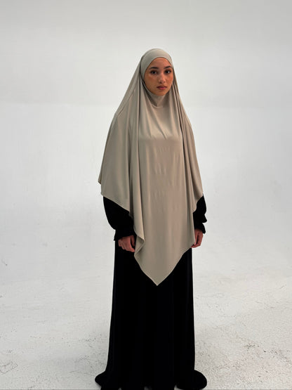 Premium Jersey Khimar - Latte