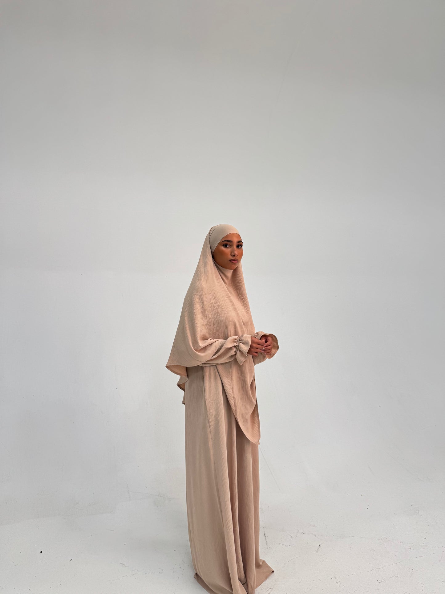 Khimar & Abaya Set - Sand