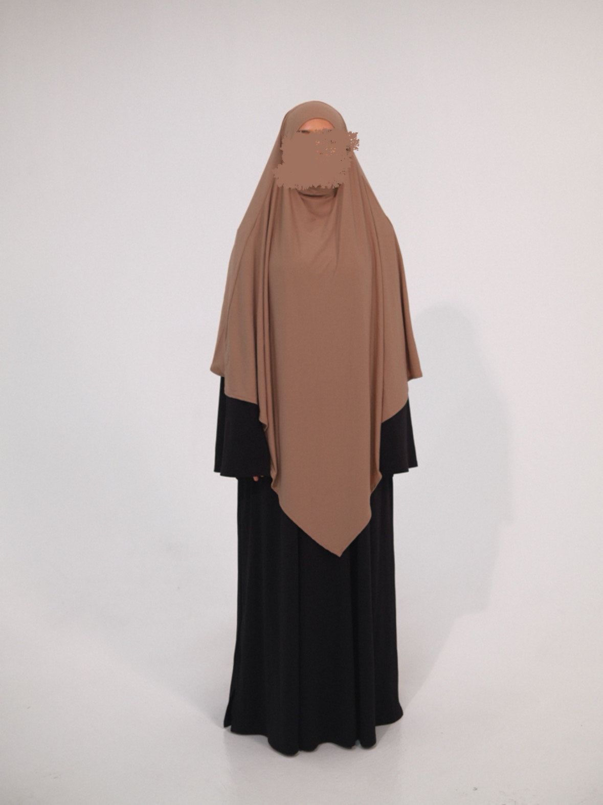 Premium Jersey Khimar - Ashy Brown