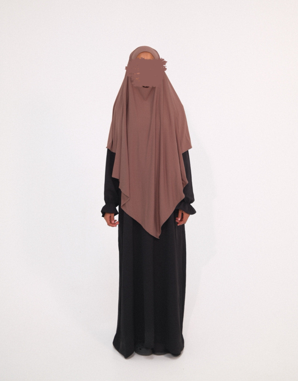 Premium Jersey Khimar - Mocha Brown